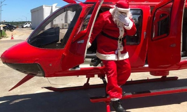 Papá Noel alista su vuelo solidario al interior del país - OviedoPress