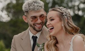 (GALERÍA) Julio Enciso y su doña presentaron su álbum de bodas: “El mejor día de mi vida”