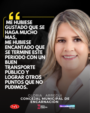 Gloria Arregui: Reflexiones sobre la política local y su posible candidatura en Encarnación - «TVS DIGITAL»