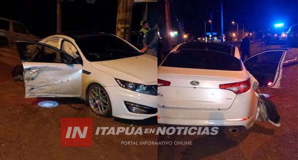 VUELCO DE VEHÍCULO TERMINÓ CON AGRESIONES A POLICÍAS EN ENCARNACIÓN