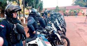 La Nación / En Alto Paraná, Policía se refuerza con 20 nuevas motocicletas