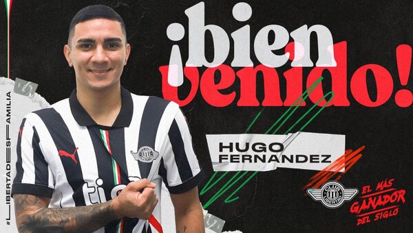 Libertad le da la bienvenida a Hugo Fernández