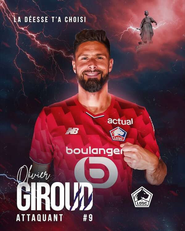 Olivier Giroud regresa a Francia y ficha por el Lille - Fútbol Internacional - ABC Color