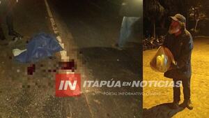 HOMBRE MUERE ARROLLADO Y CONDUCTOR SE DA A LA FUGA 
