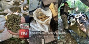 INCAUTAN 9 TONELADAS DE MARIHUANA EN ITAPÚA 