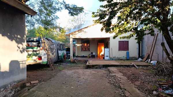 Estufa explotó y un abuelito resultó herido