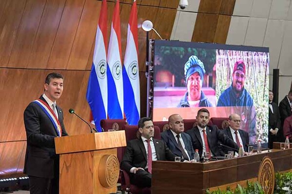 Santiago Peña destaca las inversiones sociales con recursos de Itaipú en su informe de gestión | DIARIO PRIMERA PLANA