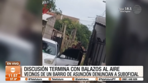 Denuncian a suboficial de Policía por realizar disparos al aire