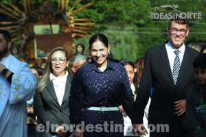 Hand in Hand: Intendente Acevedo y concejal Yunis participaron de la peregrinación y misa conmemorando octogenaria devoción  - El Nordestino