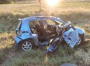 Accidente fatal: policía y aspirante a docente fallecieron en colisión sobre ruta D022 - Policiales - ABC Color