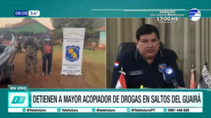Importante golpe antinarcóticos en Saltos del Guairá: Cae el "mayor acopiador de drogas" de la región