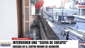 Intervienen "cueva de chespis" en edificio abandonado en el centro de Asunción