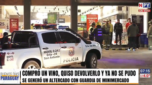 Violenta pelea por devolución de un vino en un minimarket de San Antonio