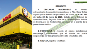 Declaran inadmisible casación de representante de Ochsi  - El Observador