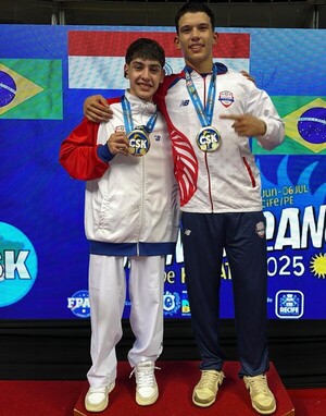Doble oro ganan karatecas nacionales en sudamericano de Recife - La Tribuna