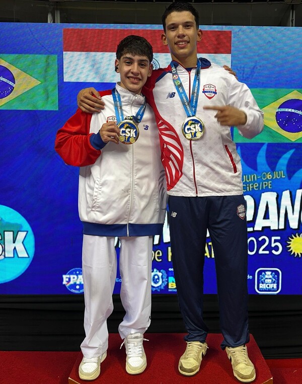 Doble oro ganan karatecas nacionales en sudamericano de Recife - La Tribuna