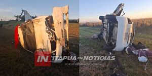 MUJER GRAVEMENTE HERIDA TRAS VUELCO EN CORONEL BOGADO 