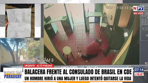 Así fue la balacera frente al Consulado de Brasil: Víctima colateral se recupera y el atacante está grave