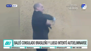 Baleó consulado brasileño y luego intentó autoeliminarse
