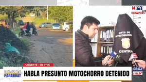 “Solo era el acompañante y lo hice por necesidad”: Motochorro detenido dio su versión