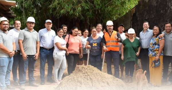 La Nación / Vecinos denuncian abandono de obras en muro de contención del arroyo Yvyra’i