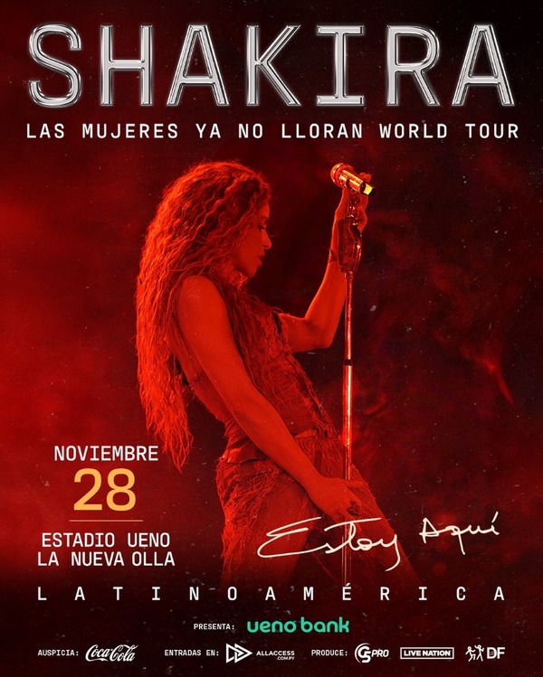 Tras 14 años Shakira vuelve a Paraguay - La Clave