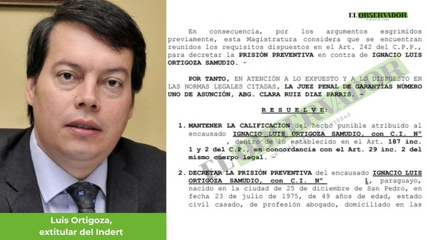 Tras seis años prófugo, exjefe del Indert Ignacio Ortigoza, irá preso por millonario negociado de tierras públicas - El Observador