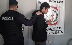 Capturan a sospechoso de robar celular y G. 50 mil