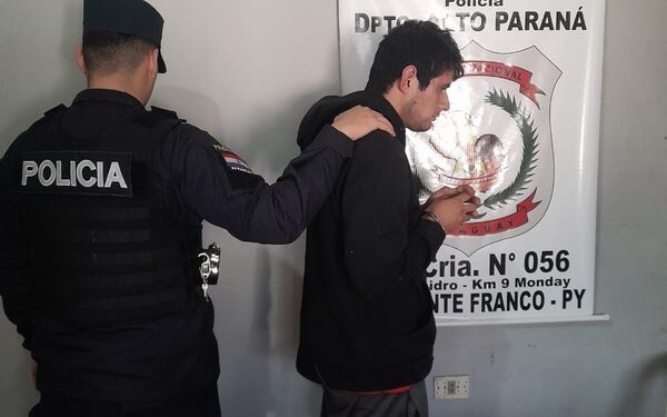 Capturan a sospechoso de robar celular y G. 50 mil