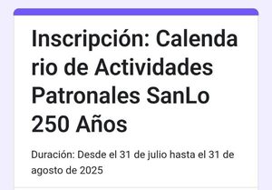 Habilitan formulario de inscripción para calendario de fiestas patronales y fundacionales - San Lorenzo Hoy