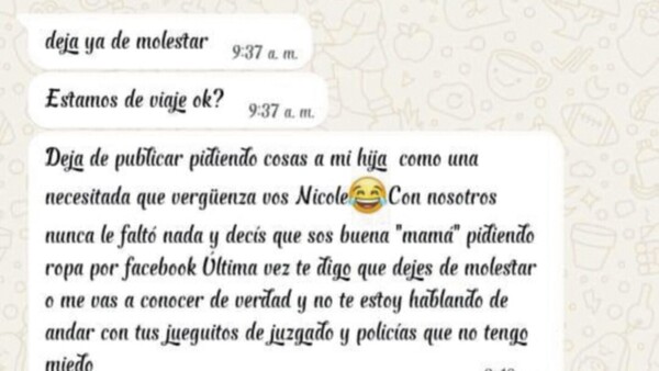 Su suegra le retó porque no hizo para la comida y salió desesperada de la casa
