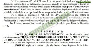 Desestiman denuncia contra el fiscal Leonardi Guerrero - El Observador