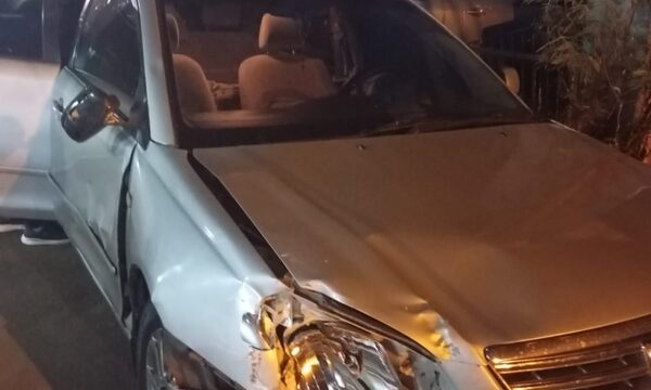 Accidente deja un herido y daños materiales en el microcentro de CDE