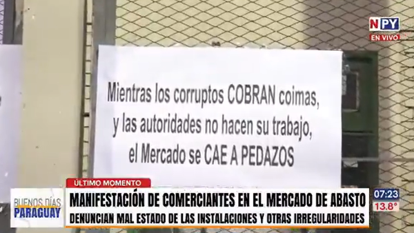 Comerciantes del abasto denuncian extorsiones y coimas del destituido presidente del SENAVE
