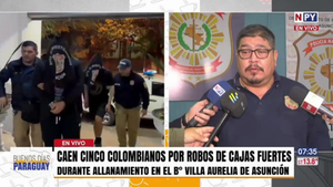 Caen cinco colombianos y una paraguaya por robos de cajas fuertes