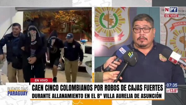 Desmantelan banda internacional que robaba cajas fuertes en Paraguay