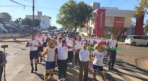 La antorcha de los Juegos Panamericanos Junior 2025 inició su recorrido nacional desde Encarnación
