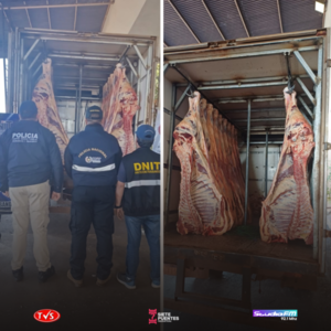 Incautación de Carne y Vehículo en Itapúa por Presunto Contrabando - «TVS DIGITAL»