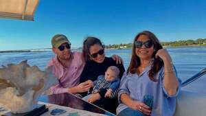 Celeste Amarilla disfruta a pleno su rol de abuela con la pequeña Evangelina
