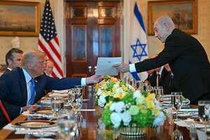Trump recibe a Netanyahu para impulsar un acuerdo sobre Gaza - Mundo - ABC Color