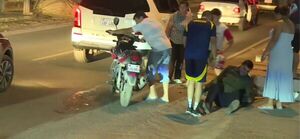 Accidente sobre la avenida Laguna Grande - SNT