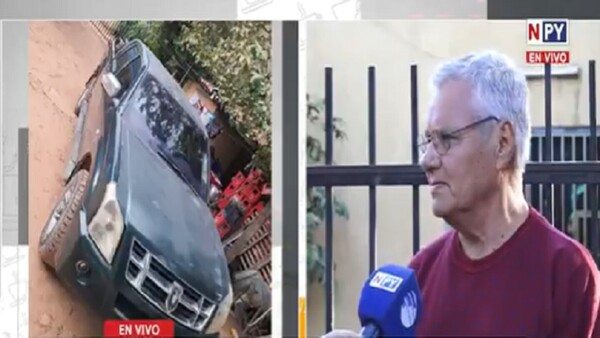 Roban camioneta en pleno estacionamiento del hospital IPS Yrendague