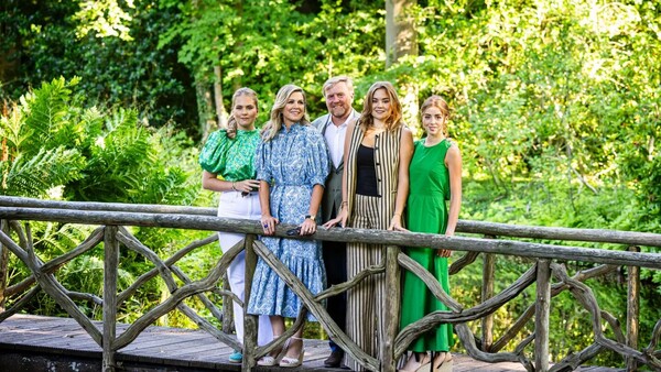 Familia real holandesa en su sesión de fotos de verano