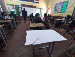 Abandono estatal: sin director, con pupitres rotos y múltiples precariedades en la primera escuela de Ciudad del Este - ABC en el Este - ABC Color