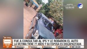 Fue a consultar al IPS y le robaron el auto