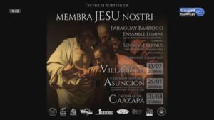 Invitan a disfrutar de la obra «MEMBRA JESU NOSTRI»