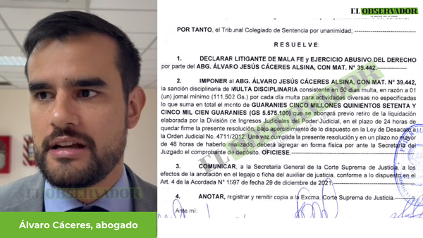 Declarar litigante de mala fe a abogado de exfiscal Florenciano Pereira y lo multan por ejercicio abusivo del derecho - El Observador