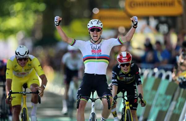 Cien victorias de Pogacar como profesional, con 18 etapas en el Tour de Francia - Polideportivo - ABC Color