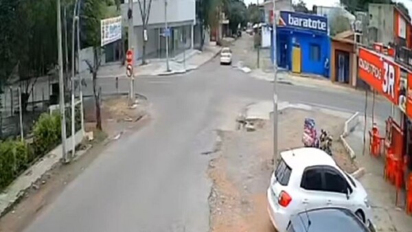 Un nuevo accidente de tránsito en un cruce peligroso en Ypacaraí