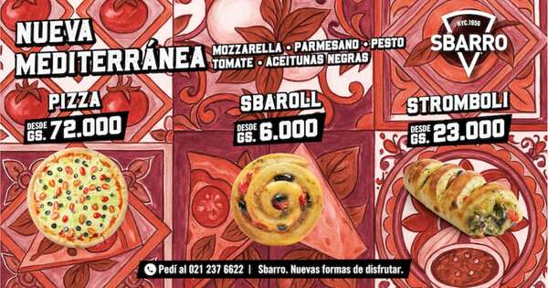 La Nación / Sbarro presenta su nuevo sabor: Mediterránea